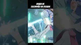 Genshin impact Ayaka vs Escorpião da Ossada 