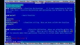 C/C++ Programming for beginners in turbo C++ Tutorial-8: User defined functions in C++