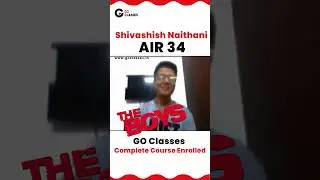 Shivashish Naithani AIR34 Topped GATE CSE 2023. 