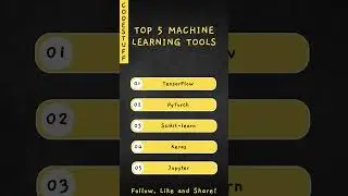 Mastering Machine Learning: Top 5 Tools You Need Right Now! 🤖 #shorts