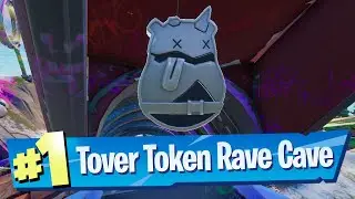 Find Tover Tokens in Rave Cave Location - Fortnite