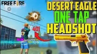 DESERT EAGLE ONE TAP HEADSHOT IN TRAINING MODE || TRAINING MODE || GARENA FREE FIRE ||