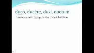 Third Conjugation-Present and Imperfect