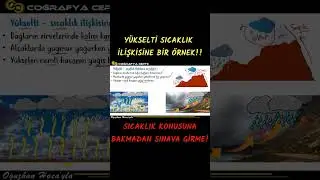 YÜKSELTİ SICAKLIK İLİŞKİSİNE BİR ÖRNEK - SHORTS Bİ DAKKA SERİSİ - 6 #yks #tyt #ayt #shorts