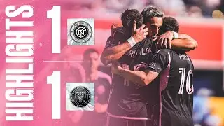 HIGHLIGHTS | New York City FC 1-1 Inter Miami CF | Messi first time at Yankee Stadium