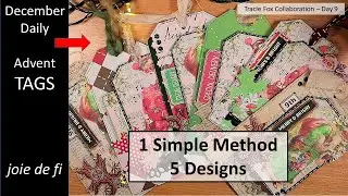 DECEMBER DAILY ADVENT TAGS, Christmas Collaboration Day 9