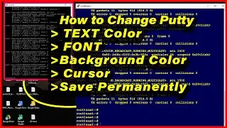 How do I change permanently the color scheme on PuTTY?