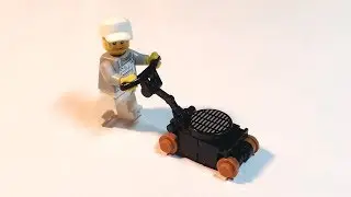 Assembling toys lawn Mower LEGO plus cartoon
