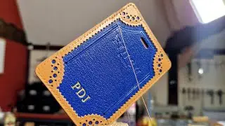 Crafting a Brogue Leather Luggage Tag. LIVE