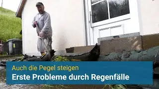 Erste Probleme💦 durch intensive Regenfälle