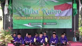Diba' Kubro Fatayat Wonoayu bersama kh. Zainal Abidin ketua PCNU Sidoarjo