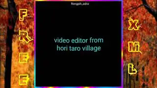 video editor from hori taro village say less don't tress [music] {xml file}🔰♻️