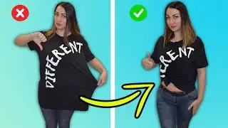 Реакция на лайфхаки с одеждой / ИЗ СТАРОГО В НОВОЕ / как обновить гардероб БЕСПЛАТНО своими руками