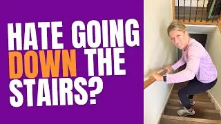 2 exercises to REDUCE knee pain down the stairs