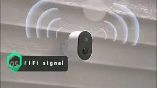 3mp wire free battery camera