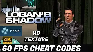 SYPHON FILTER Logan's Shadow (PSP) 60 FPS Cheat Codes + HD TEXTURE Gameplay 4K (PPSSPP)