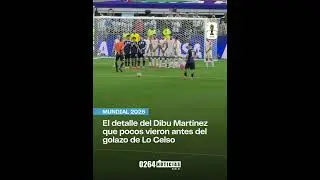 Las señas del Dibu antes del golazo de Lo Celso 🧤🇦🇷