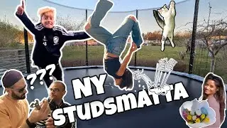 Överraskar barnen med en ny studsmatta (Vlogg + Prank)