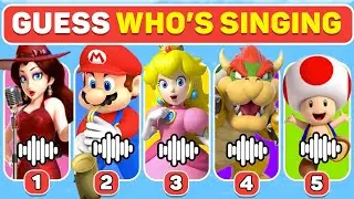 Guess Who Is Singing  Mario Edition - Fun Challenge!🍄🎤