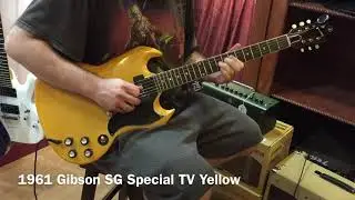 Vintage 1961 Gibson SG Special TV Yellow Electric Guitar w/ OHSC