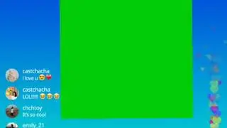 instagram live green screen video background
