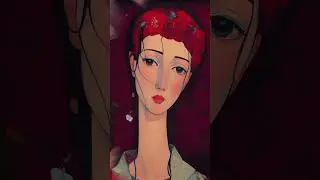 Omage Modigliani,- мои импровизации в нейросетях #aiart #ai #нейросеть #art #modigliani #digitalart