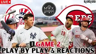 WATCH: New York Yankees vs Cincinnati Reds | LIVE Play-By-Play | Game 2 (5/20/23)