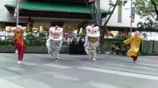 Hip-hop Singapore lion dance at ION Orchard