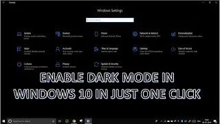 How To Enable/Disable Dark Mode In Windows 10 | Enable Dark Mode In Just One Click | Techy Aditya