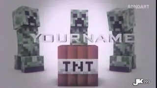 Free Minecraft Intro Template #6 C4D