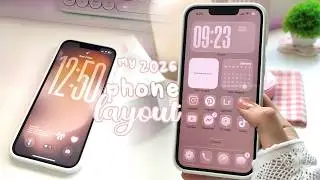 my 2026 NEW iPHONE LAYOUT 💌 iphone refresh | minimal layout & declutter with me ☁️