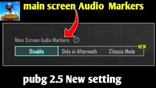 pubg main screen Audio marker l main screen Audio marker pubg l main screen audio marker setting pub