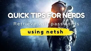 Retrieve wifi password using the NETSH command