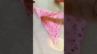 Cut a skirt out of a piece of cloth