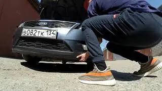 Removing the front bumper of a 2010 Kia Ceed FL facelift