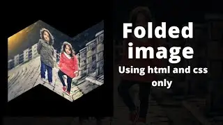 folded Image using html and css.