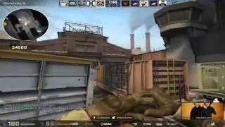 Fnatic flusha playing CS GO Faceit on Train twitch stream