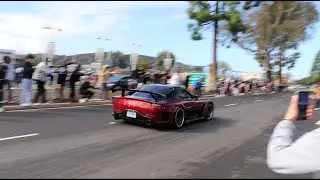 Shutting Down Cars & Coffee with a VEILSIDE RX-7!