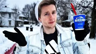 Trying A DQ Blizzard In a BLIZZARD?