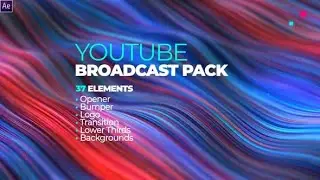 youtube channel broadcast pack 37 elements by defmode