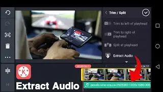How to extract audio from video in kinemaster||How to remove audio from video in kinemaster