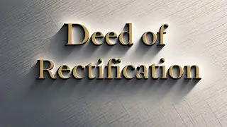 What is a Deed of Rectification and why is it needed during the Land documentation process
