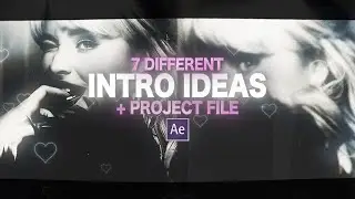 7 different intro transition ideas | after effects