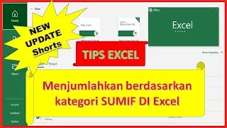 Cara menggunakan rumus SUMIF di Excel menghitung berdasarkan kategori #Shorts