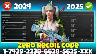 2025 BEST SENSITIVITY SETTING | BEST ZERO RECOIL SENSITIVITY CODE | 2025 SENSITIVITY CODE
