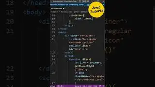 Like Button Using HTML, CSS & JavaScript 