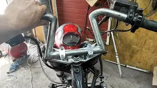 Custom Bobber with HONDA CB 500 engine ● Homemade steering wheel