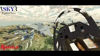 VR Flight with Rafale in VR SKY Fighter Jets 2024