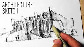 How to draw ARCHITECTURE SKETCH