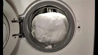 Experiment - Huge Snow Bаll - in my Washing Machine